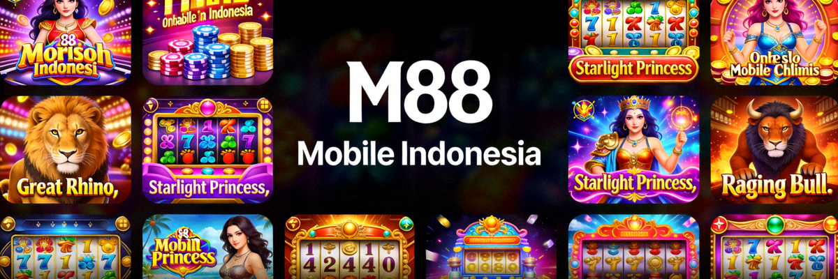 Beragam permainan slot online di aplikasi M88 mobile Indonesia
